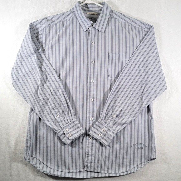 Tommy Bahama Other - Tommy Bahama Long Sleeve Button Up Shirt Men's Large Striped Relax Casual Beach